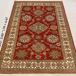 Rust Red Kazak Rug